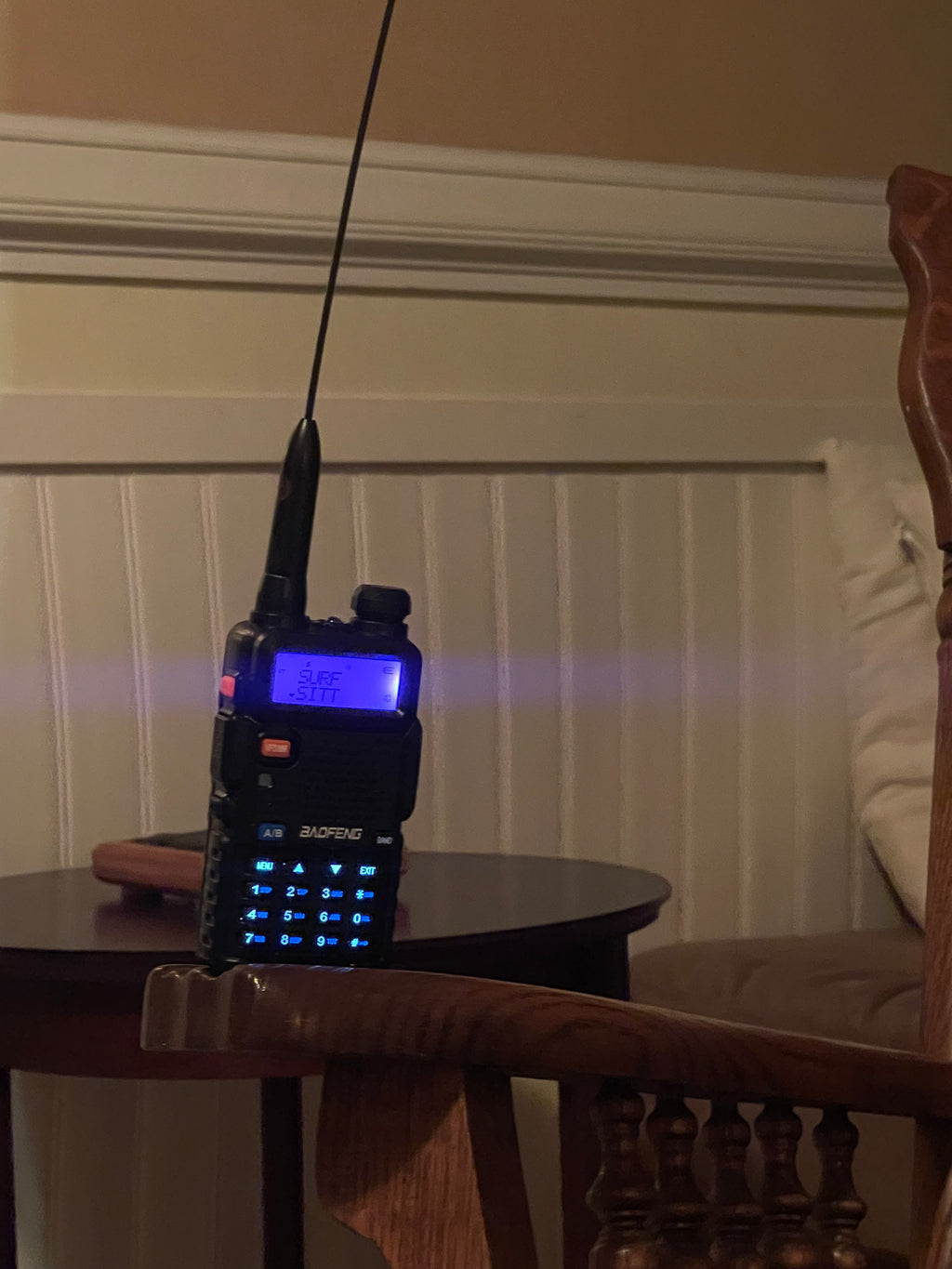 the radio