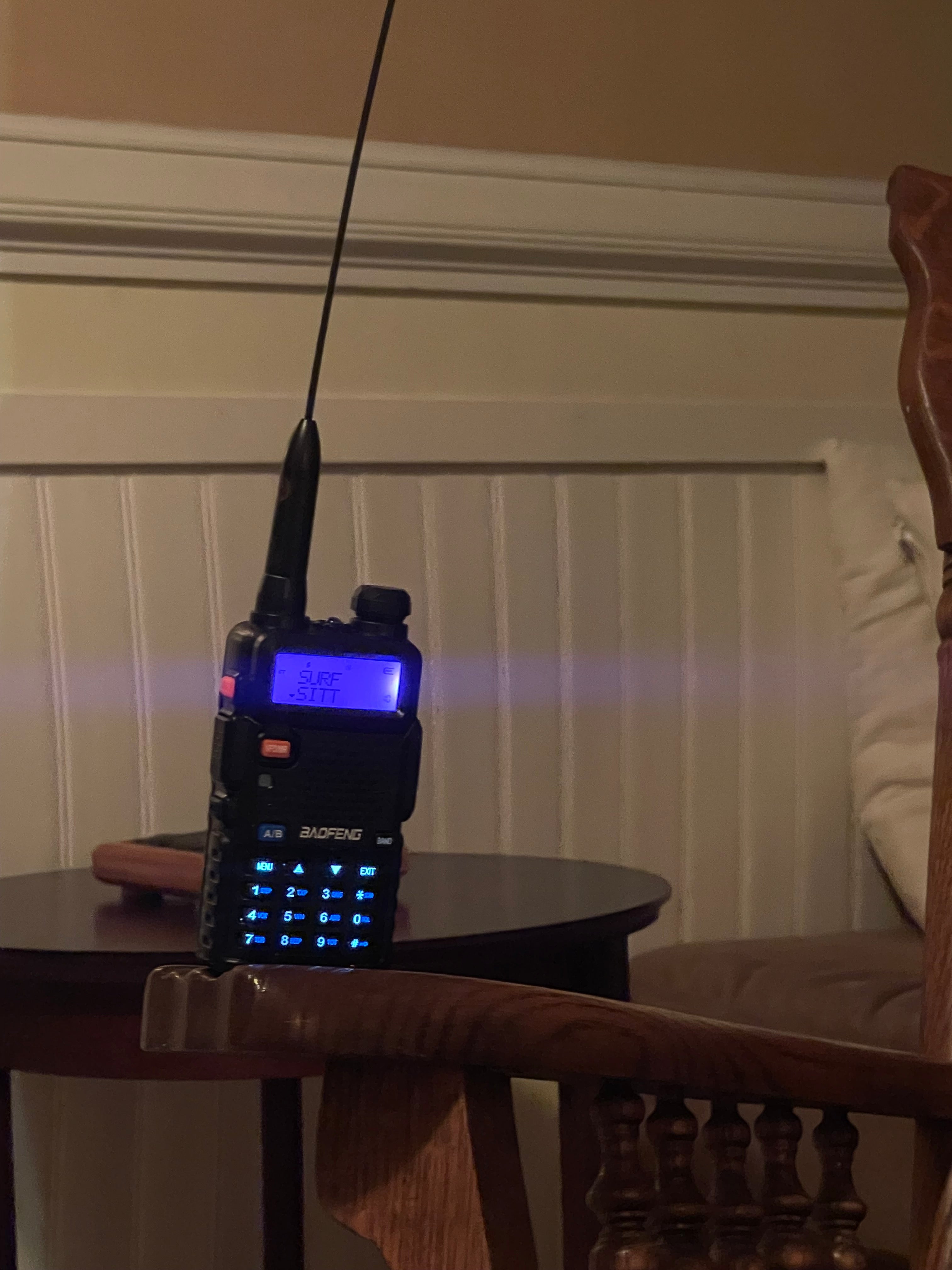 the radio